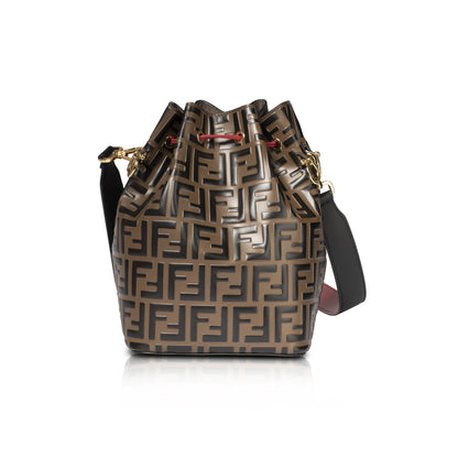 Fendi 2019 Zucca Mon Tressor Bucket Bag
