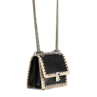 Fendi Kan I Ribbon Whipstitch Small Shoulder Bag