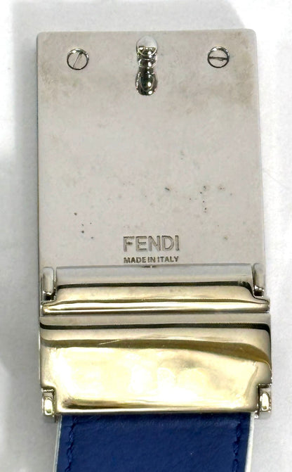 FENDI LOGO LEATHER BELT