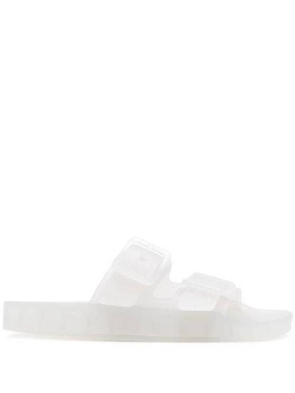 Luxury Balenciaga Trending 2025 Mallorca Clear Rubber Slippers White
