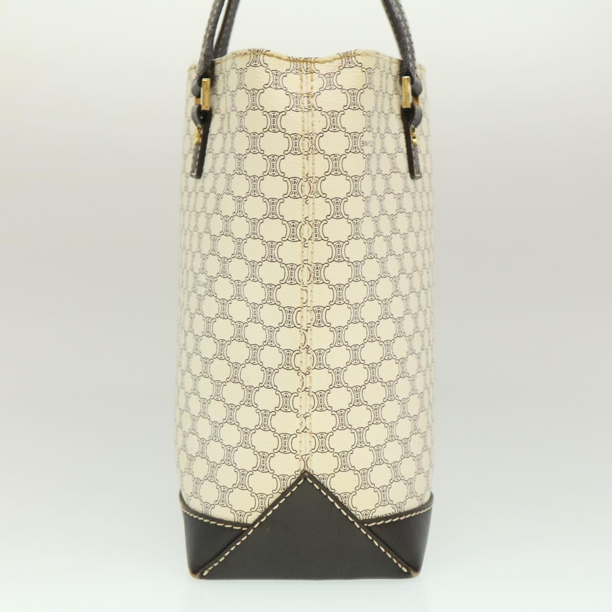 Luxury CELINE Macadam Canvas Tote Bag PVC Leather Whe  fm1320
