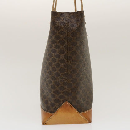 Luxury CELINE Macadam Canvas Tote Bag PVC Leather Brown  fm1323