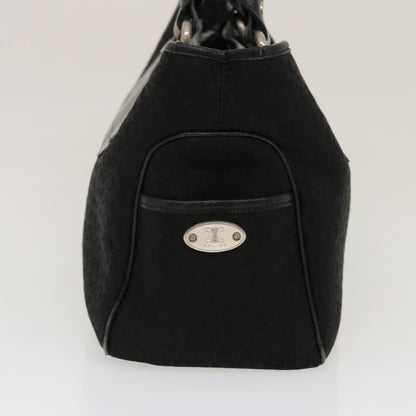 Luxury CELINE C Macadam Canvas Tote Bag Buggy Bag Black  fm1376