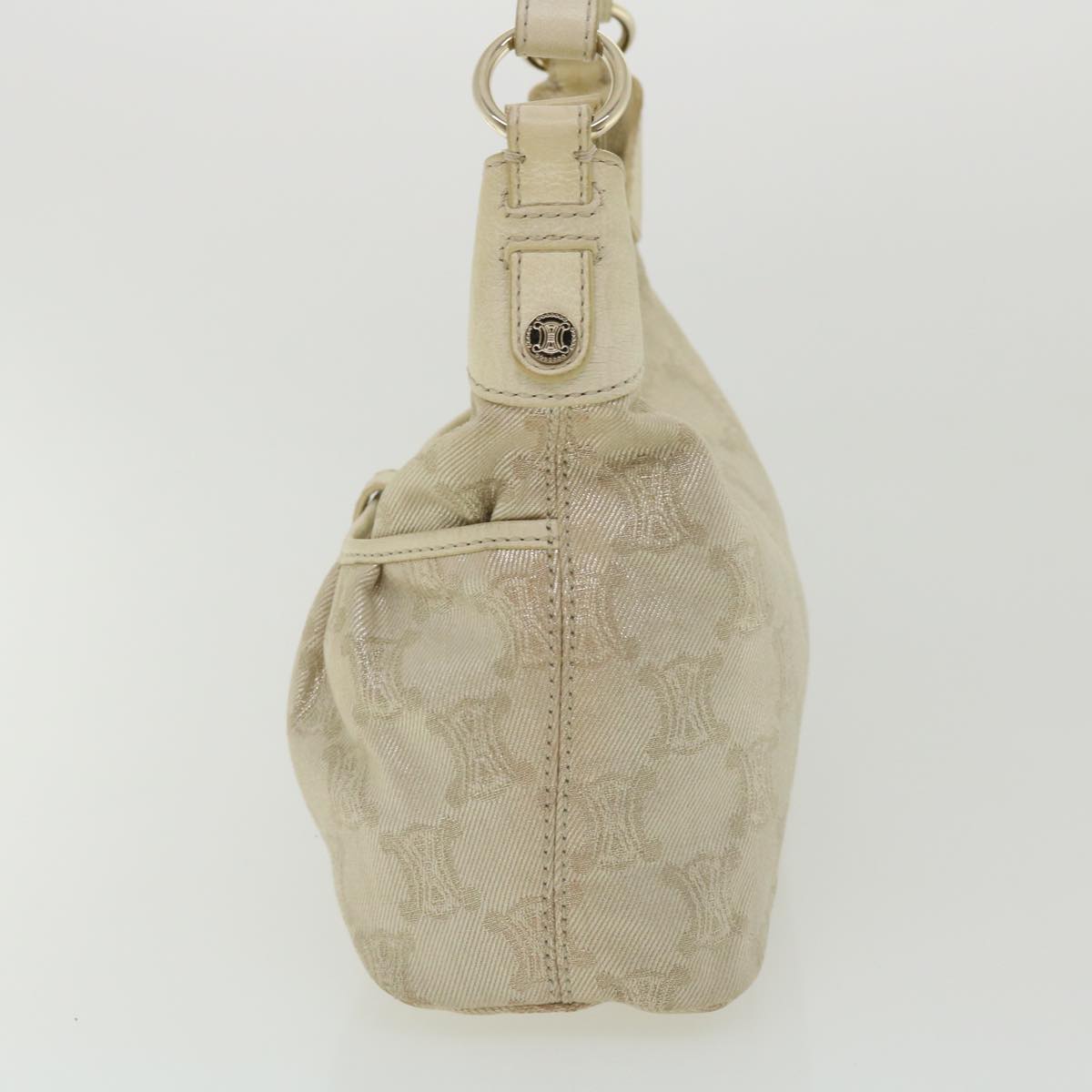 Luxury CELINE Macadam Canvas Shoulder Bag Beige  fm1927
