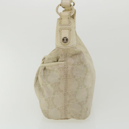 Luxury CELINE Macadam Canvas Shoulder Bag Beige  fm1927