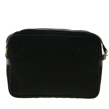 Luxury CELINE C Macadam Canvas Shoulder Bag Black  fm2217