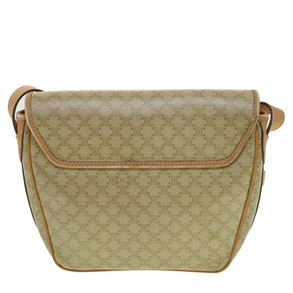 Luxury CELINE Macadam Canvas Shoulder Bag Beige  fm2348