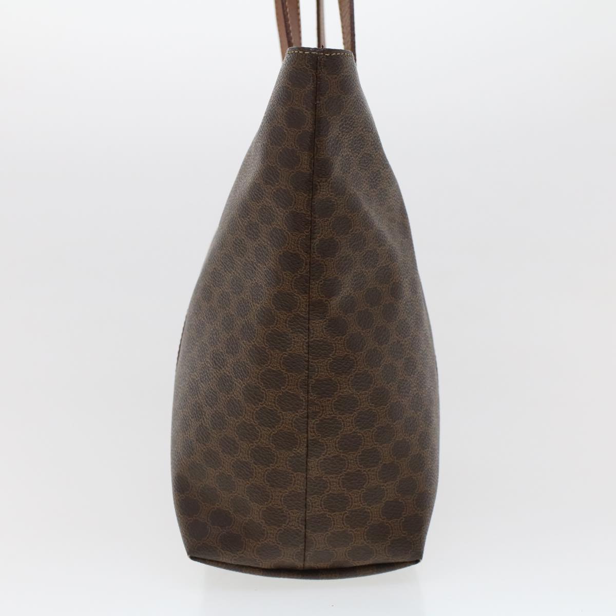 Luxury CELINE Macadam Canvas Tote Bag PVC Leather Brown  fm2373