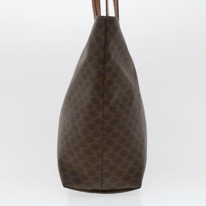 Luxury CELINE Macadam Canvas Tote Bag PVC Leather Brown  fm2373