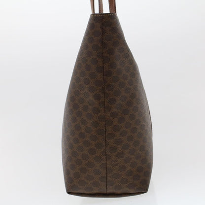 Luxury CELINE Macadam Canvas Tote Bag PVC Leather Brown  fm2373