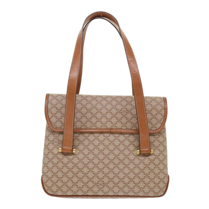 Luxury CELINE Macadam Canvas Shoulder Bag Beige  fm2486