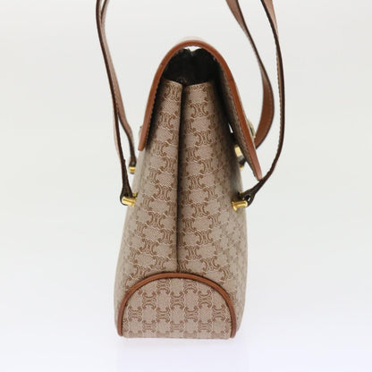 Luxury CELINE Macadam Canvas Shoulder Bag Beige  fm2486