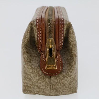 Luxury CELINE Macadam Canvas Pouch Beige  fm2545