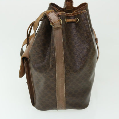 Luxury CELINE Macadam Canvas Shoulder Bag PVC Leather 2Set Brown Beige  fm2643