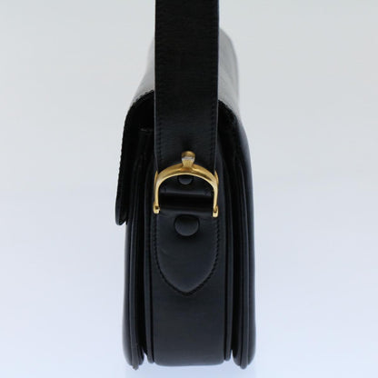Luxury CELINE Horse Carriage Shoulder Bag Leather Black  fm2800