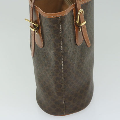 Luxury CELINE Macadam Canvas Tote Bag PVC Leather Brown  fm3033