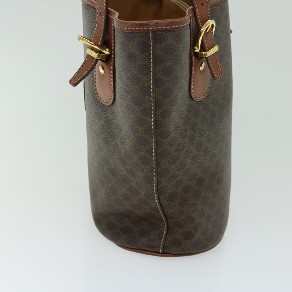 Luxury CELINE Macadam Canvas Tote Bag PVC Brown  fm3196