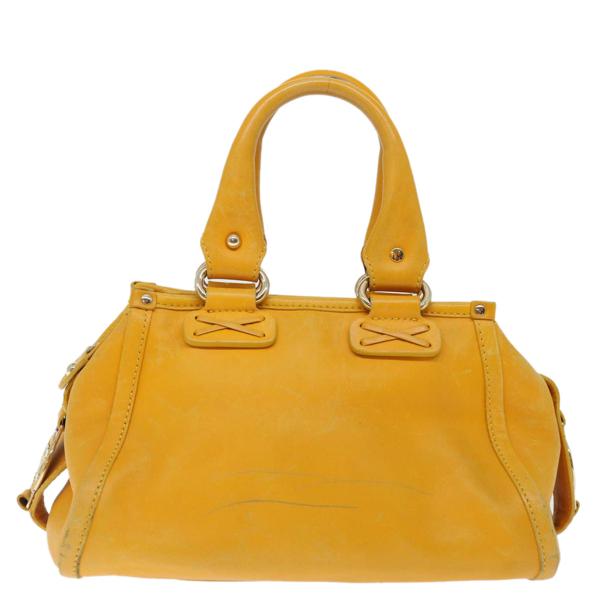 Luxury CELINE Hand Bag Leather Yellow  fm3342