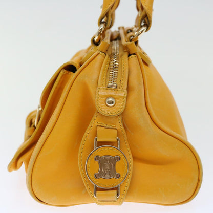 Luxury CELINE Hand Bag Leather Yellow  fm3342