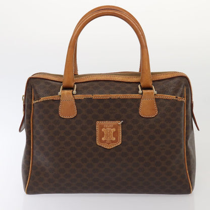 Luxury CELINE Macadam Canvas Shoulder Bag Hand Bag PVC Leather 2Set Brown  fm3566