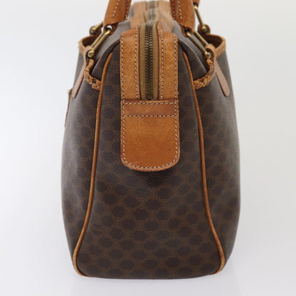 Luxury CELINE Macadam Canvas Shoulder Bag Hand Bag PVC Leather 2Set Brown  fm3566