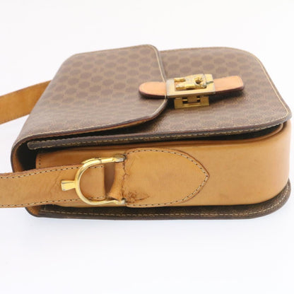 Luxury CELINE Horse Carriage Macadam Canvas Shoulder Bag Brown  fm673