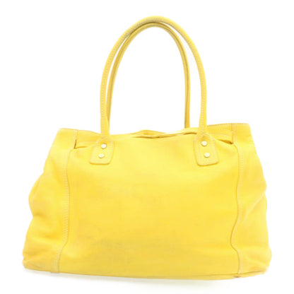 Luxury CELINE Shoulder Bag Leather Yellow  fm965