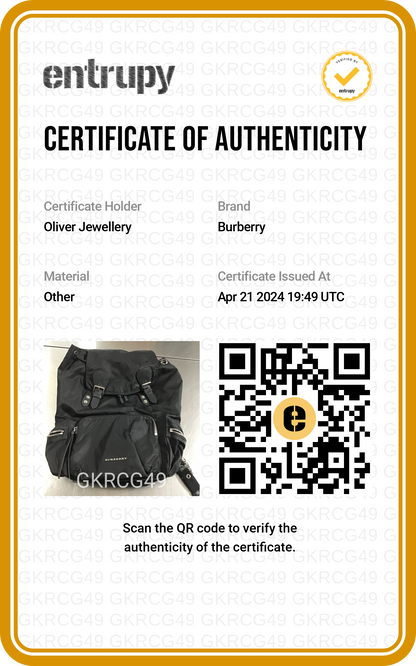Burberry Black Technical Nylon Large Rucksack Backpack