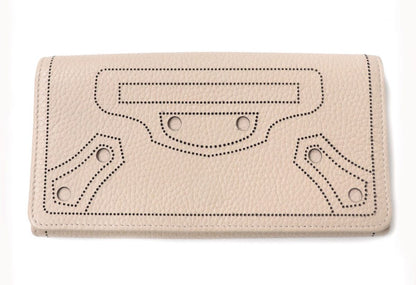 BALENCIAGA Long Wallet Purse Main: Leather pink beige Women