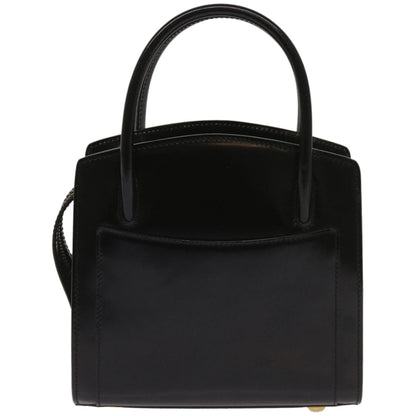 Luxury CELINE Hand Bag Leather 2way Black  hk1062
