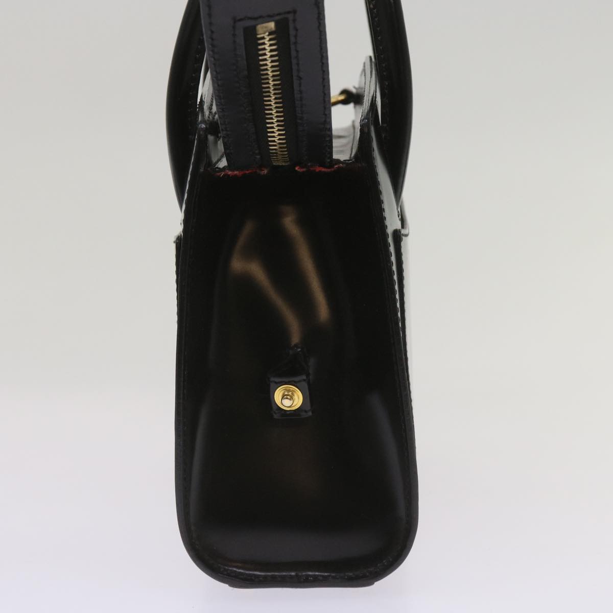 Luxury CELINE Hand Bag Leather 2way Black  hk1062