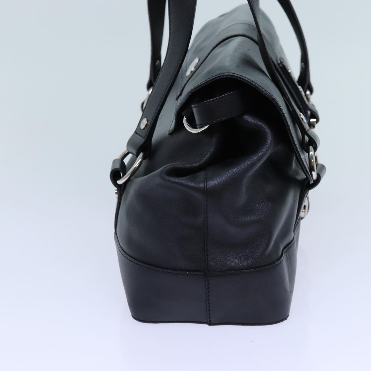 Luxury CELINE Shoulder Bag Leather Black  hk1202