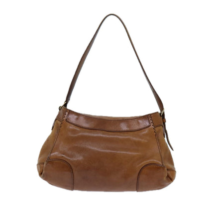 Luxury CELINE Shoulder Bag Leather Brown  hk1239