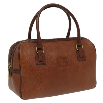 Luxury BurberrySs Hand Bag Leather Brown Auth hk1457