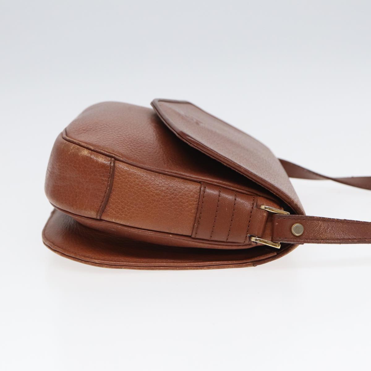 Luxury BurberrySs Shoulder Bag Leather Brown Auth hk1530