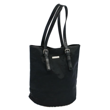 Luxury BurberrySs Shoulder Bag Nylon Black Auth hk862