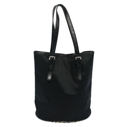Luxury BurberrySs Shoulder Bag Nylon Black Auth hk862