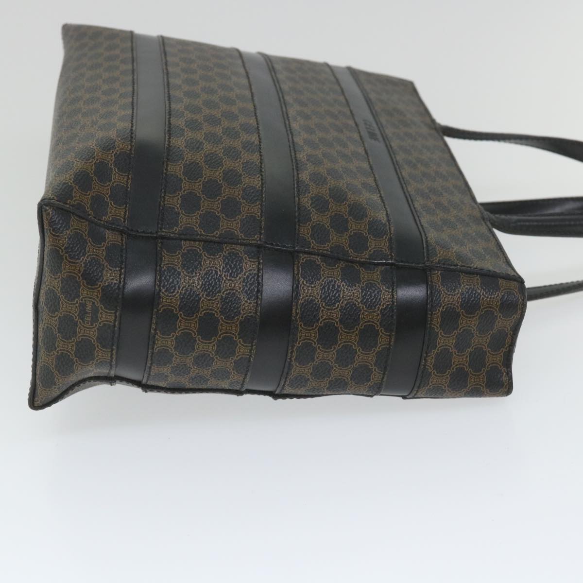 Luxury CELINE Macadam Canvas Tote Bag PVC Leather Black  hk888