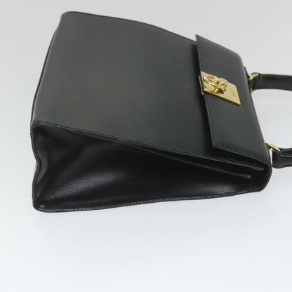 Luxury CELINE Hand Bag Leather 2way Black  hk901