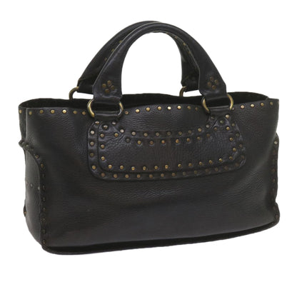 Luxury CELINE Hand Bag Leather Black  hk948