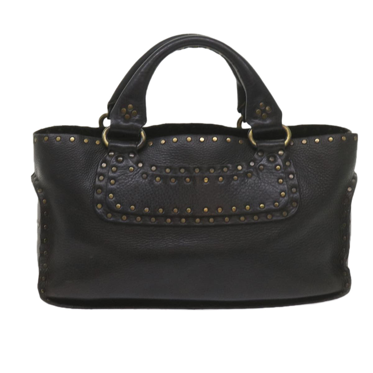 Luxury CELINE Hand Bag Leather Black  hk948