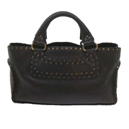 Luxury CELINE Hand Bag Leather Black  hk948
