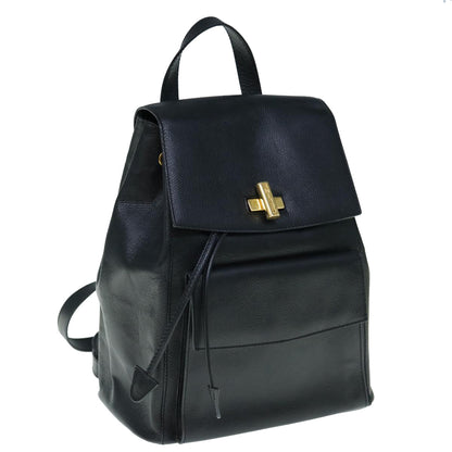 Luxury CELINE Macadam Backpack Leather Black  hk993