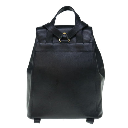 Luxury CELINE Macadam Backpack Leather Black  hk993
