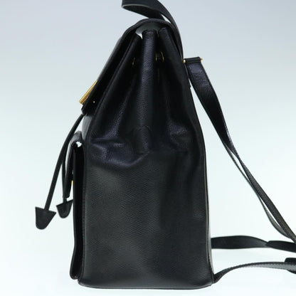 Luxury CELINE Macadam Backpack Leather Black  hk993