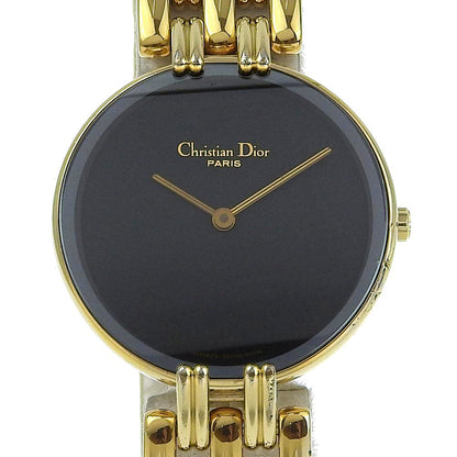 Christian Dior Watches Quartz D46-154-4 Plated Gold black Bakira black dial Women