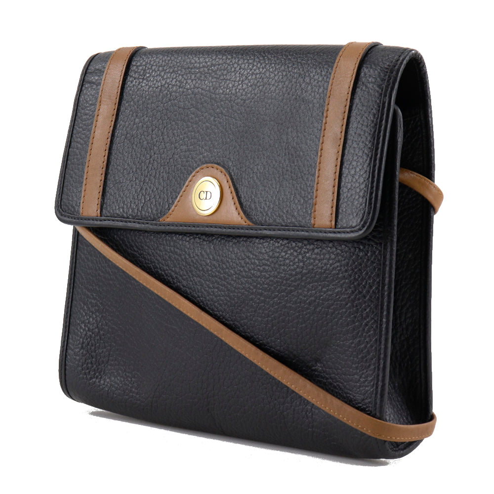 Christian Dior Shoulder Bag leather black Women