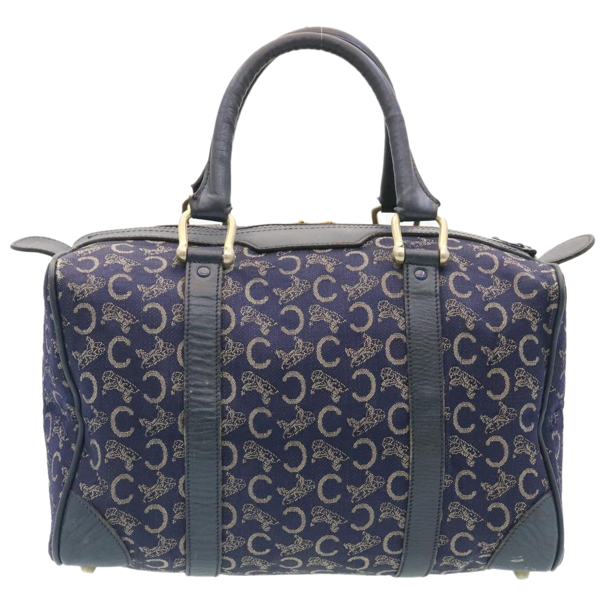 Luxury CELINE C Macadam Canvas Hand Bag Navy  im257