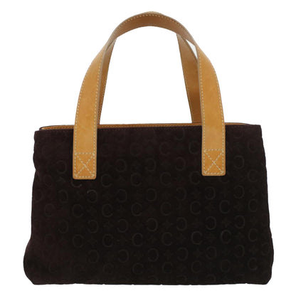 Luxury CELINE Macadam Canvas Clutch Hand Bag PVC Leather 3Set Brown purple  im395