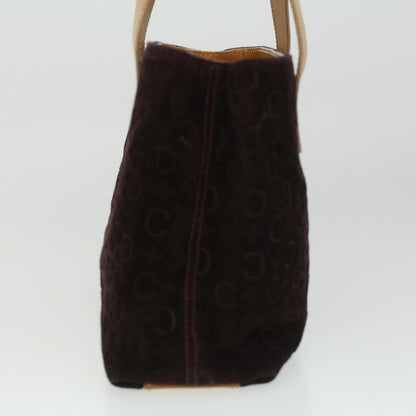 Luxury CELINE Macadam Canvas Clutch Hand Bag PVC Leather 3Set Brown purple  im395